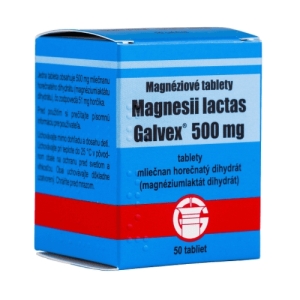 MAGNESII Lactas 500 mg 50 tabliet