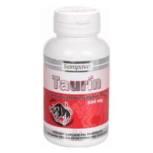 KOMPAVA Taurín 600 mg 120 kapsúl