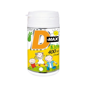 VITABALANS D-max Kids 400 IU 90 žuvacích tabliet