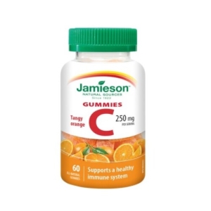 JAMIESON Vitamín C gummies 250 mg s príchuťou pomaranč 60 pastiliek