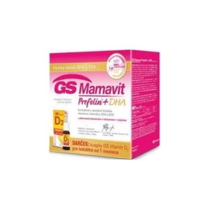 GS Mamavit Prefolin + DHA 1 set + darček Vitamín D3 kvapky