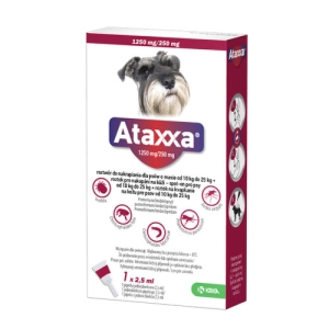 ATAXXA 1250 mg/250 mg psy od 10 kg do 25 kg 2,5 ml