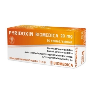 PYRIDOXIN Biomedica 20 mg 30 ks