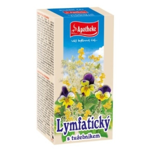 APOTHEKE Čaj lymfatický s túžobníkom bylinný čaj v nálevových vreckách 20x1,5 g