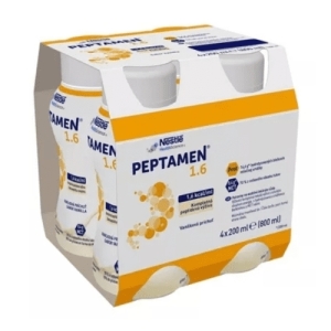 PEPTAMEN 1.6 vanilková príchuť sol peptidová výživa 4 x 200 ml 800 ml