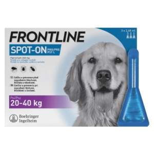 FRONTLINE Spot-on pre psy L 20-40 kg 3 x 2,68 ml
