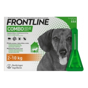 FRONTLINE Combo spot-on pre psy S 2-10 kg 3 x 0,67 ml