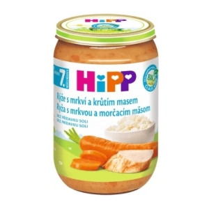 HIPP Prikrm bio ryža s mrkvou a morčacím mäsom 220 g