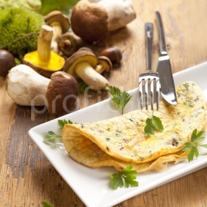 Omeleta s hríbikmi