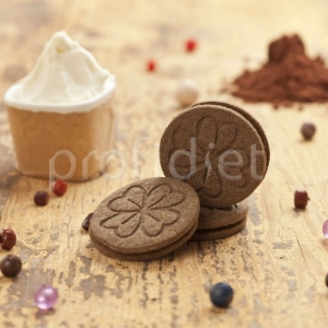 Kakaový keksík s krémovou náplňou 1. fáza
